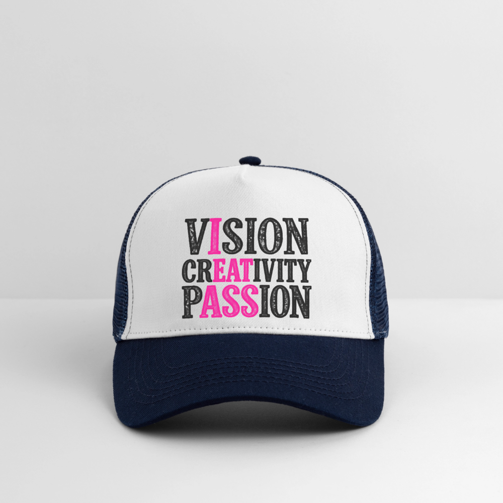 PASSION CAP - Weiß/Navy