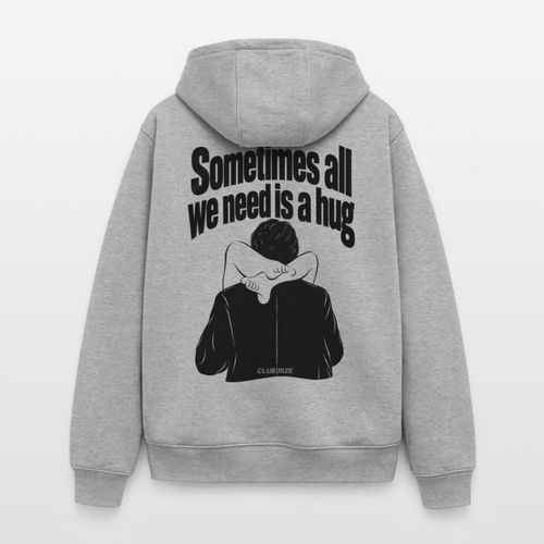 ALL WE NEED IS A HUG HOODIE - Grau meliert