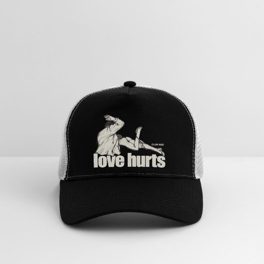 LOVE HURTS CAP - Schwarz/Steingrau