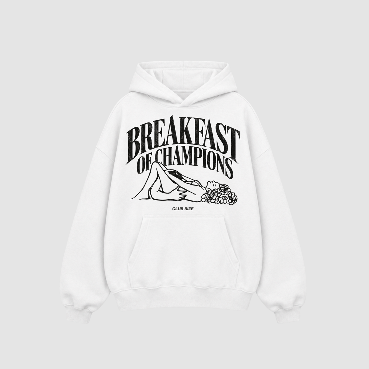 Breakfast of Champions Hoodie – Rückenansicht mit Print | CDR