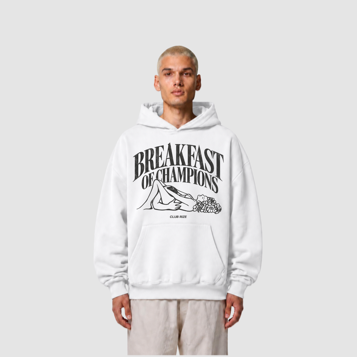 Breakfast of Champions Hoodie – Frontansicht | CDR