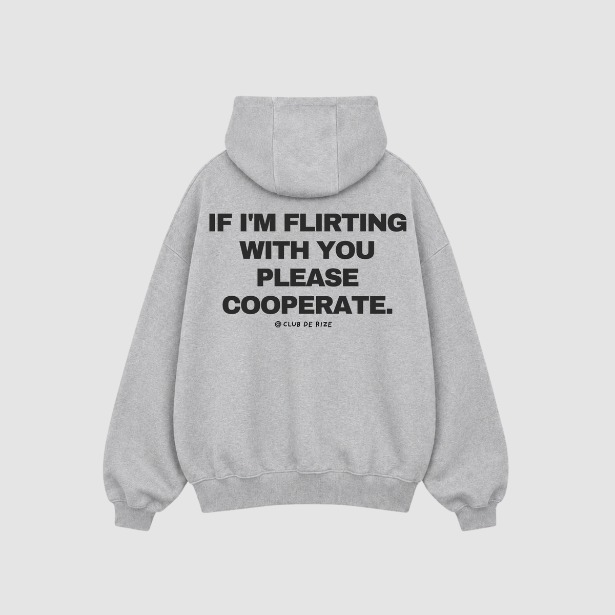 Cooperate Hoodie von CDR – Nahaufnahme