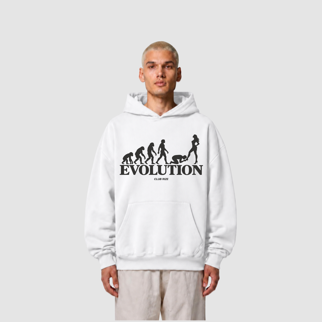 Evolution Never Stops Hoodie – Frontansicht | CDR