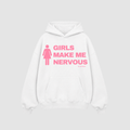 Girls Make Me Nervous Hoodie – Rückenansicht mit Print | CDR