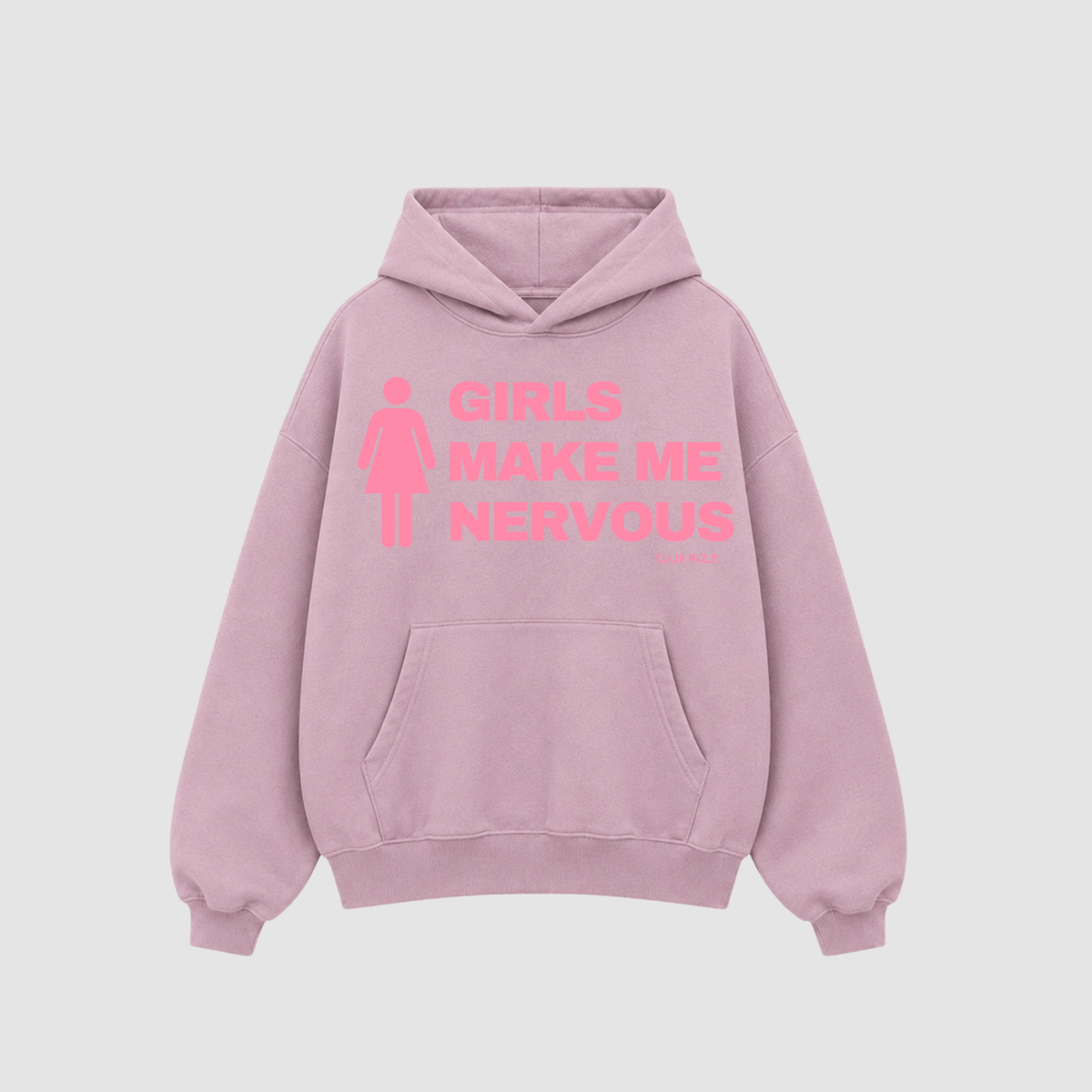Girls Make Me Nervous Hoodie von CDR – Nahaufnahme