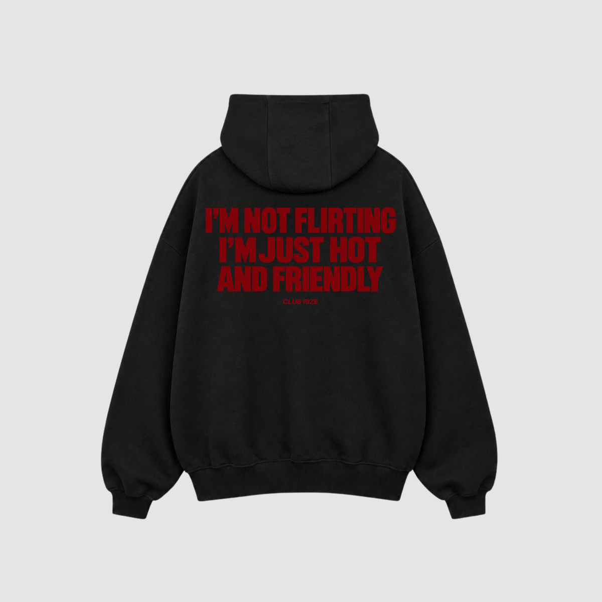 I'm Not Flirting, I'm Just Hot and Friendly Hoodie – Detailansicht Print | CDR