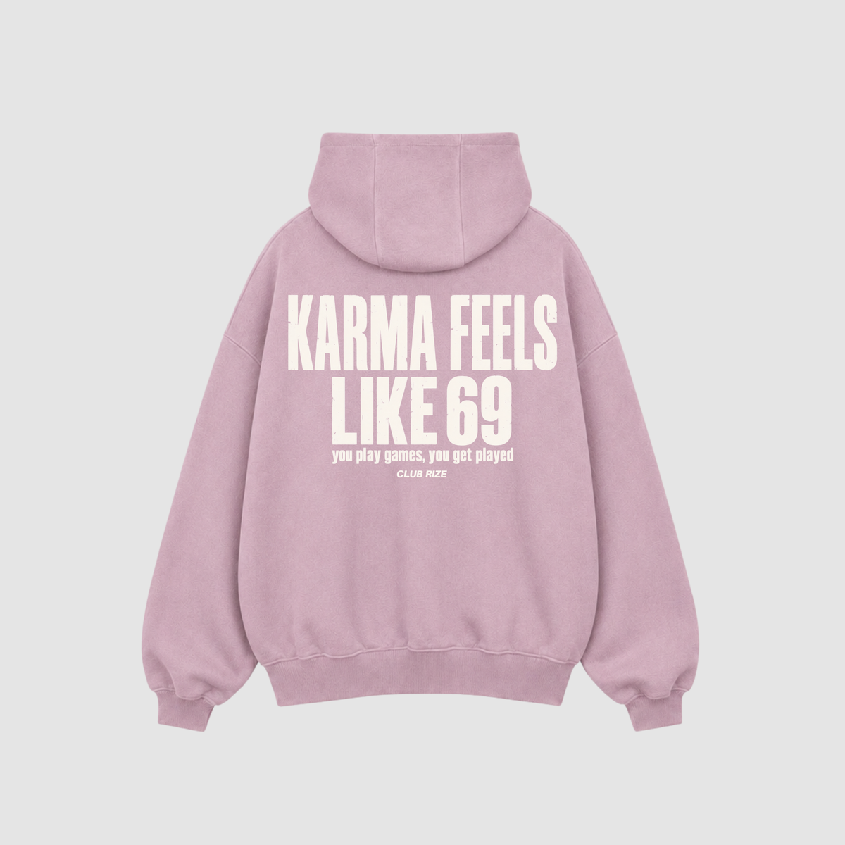 Karma Feels Like 69 Hoodie – Detailansicht Print | CDR