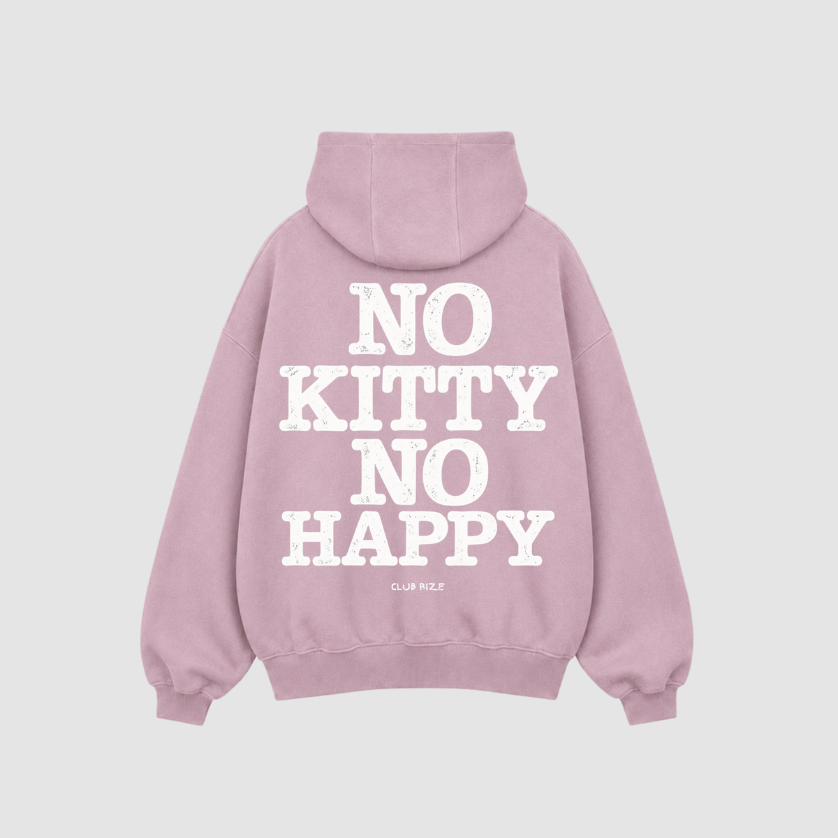 No Kitty No Happy Hoodie – Detailansicht Print | CDR