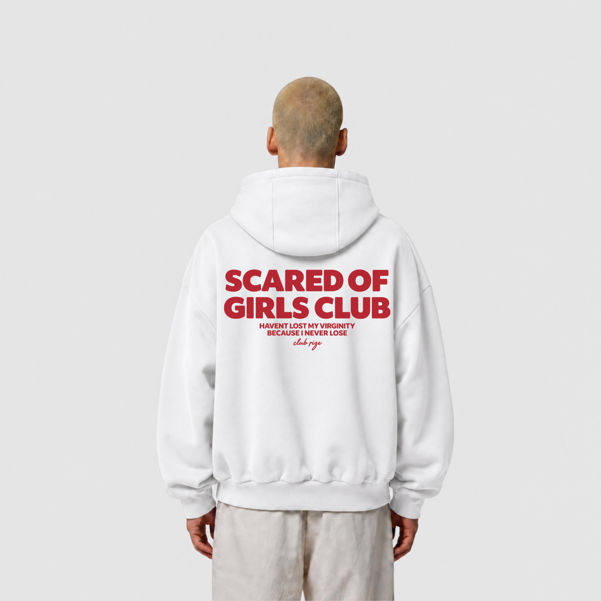 Scared of Girls Club Hoodie – Frontansicht | CDR