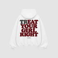 Treat Your Girl Right Hoodie – Rückenansicht mit Print | CDR
