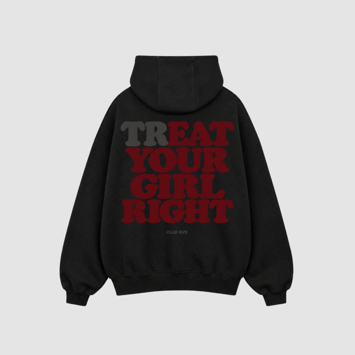 Treat Your Girl Right Hoodie – Detailansicht Print | CDR