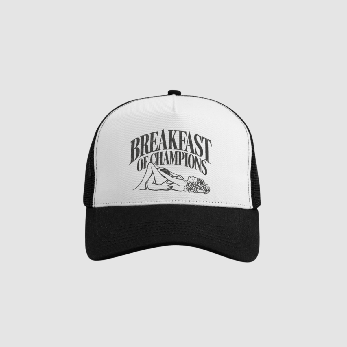 Breakfast of Champions Cap – Detailansicht Print | CDR
