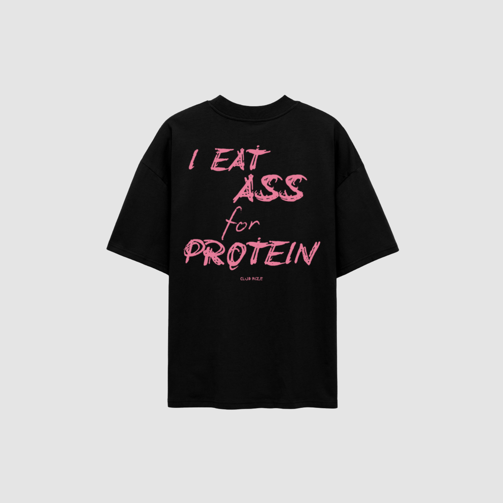 I Eat Ass for Protein T-Shirt – Rückenansicht mit Print | CDR