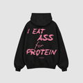 I Eat Ass for Protein Hoodie – Rückenansicht mit Print | CDR