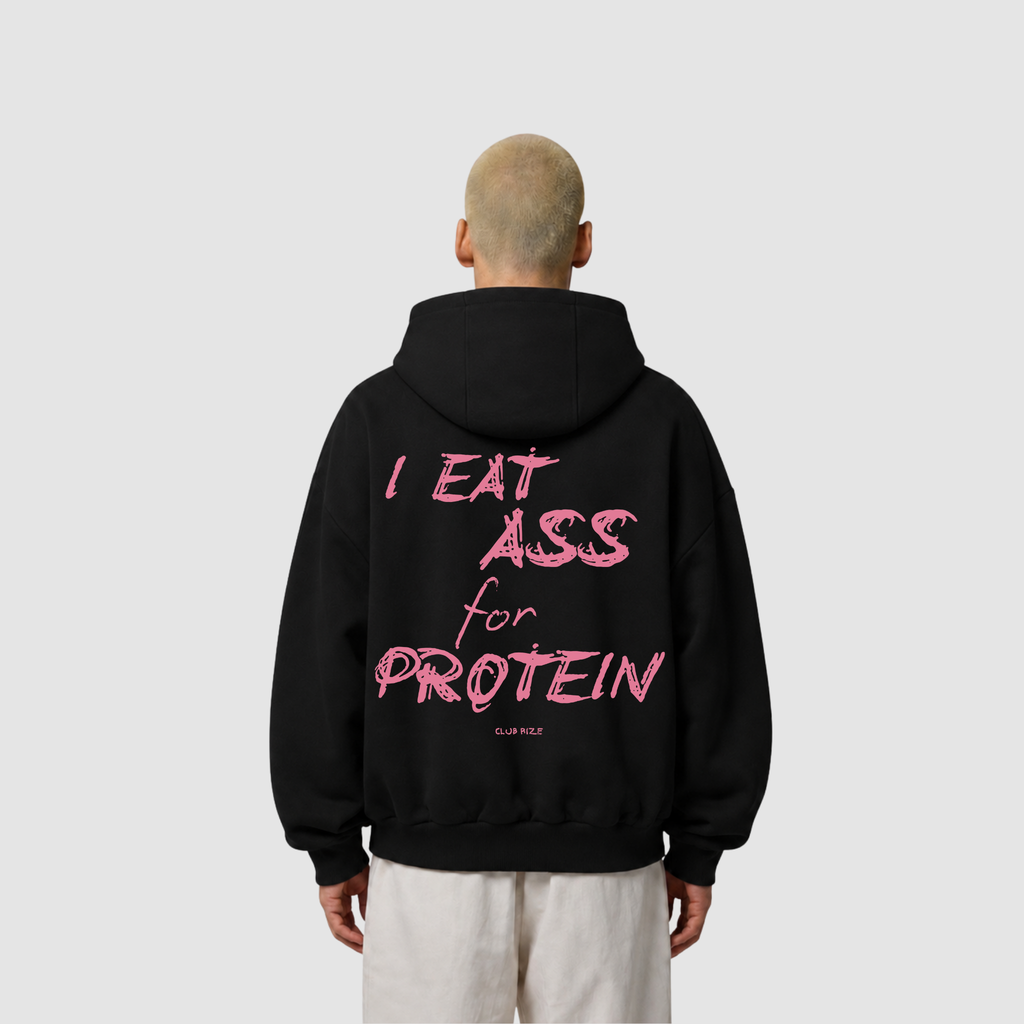 I Eat Ass for Protein Hoodie – Frontansicht | CDR