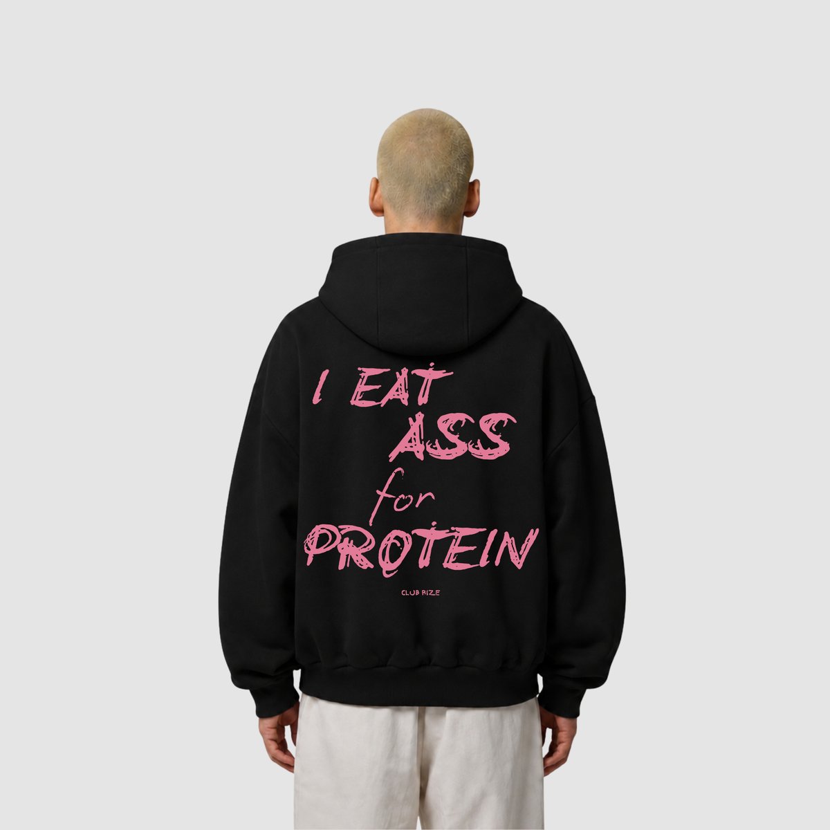 I Eat Ass for Protein Hoodie – Frontansicht | CDR