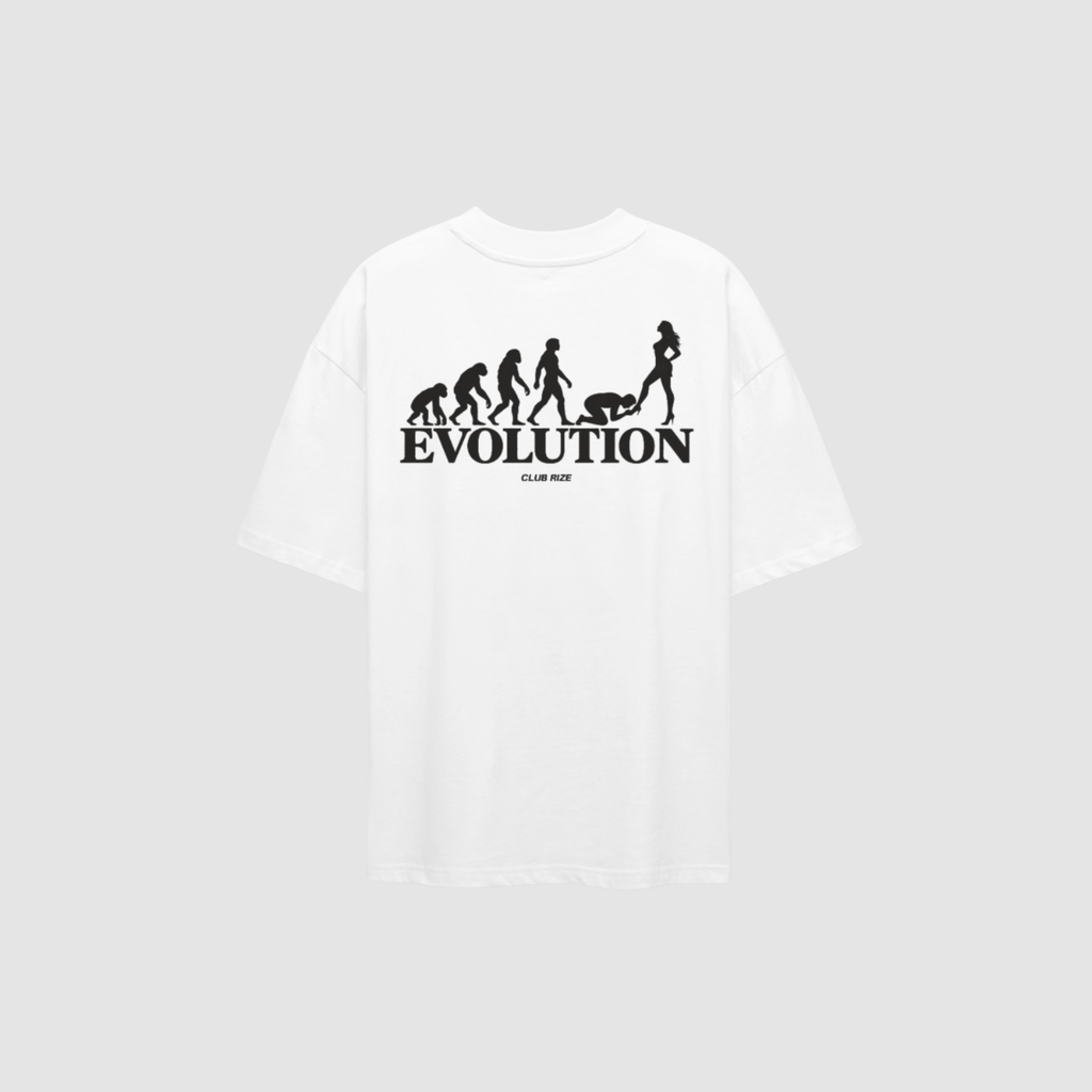 Evolution Never Stops T-Shirt – Rückenansicht mit Print | CDR
