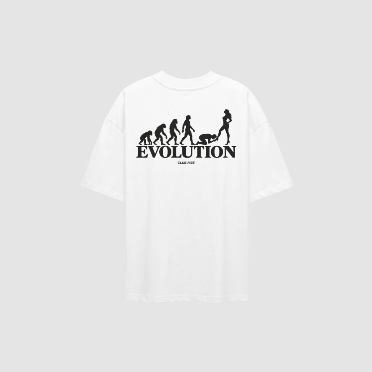 Evolution Never Stops T-Shirt – Rückenansicht mit Print | CDR