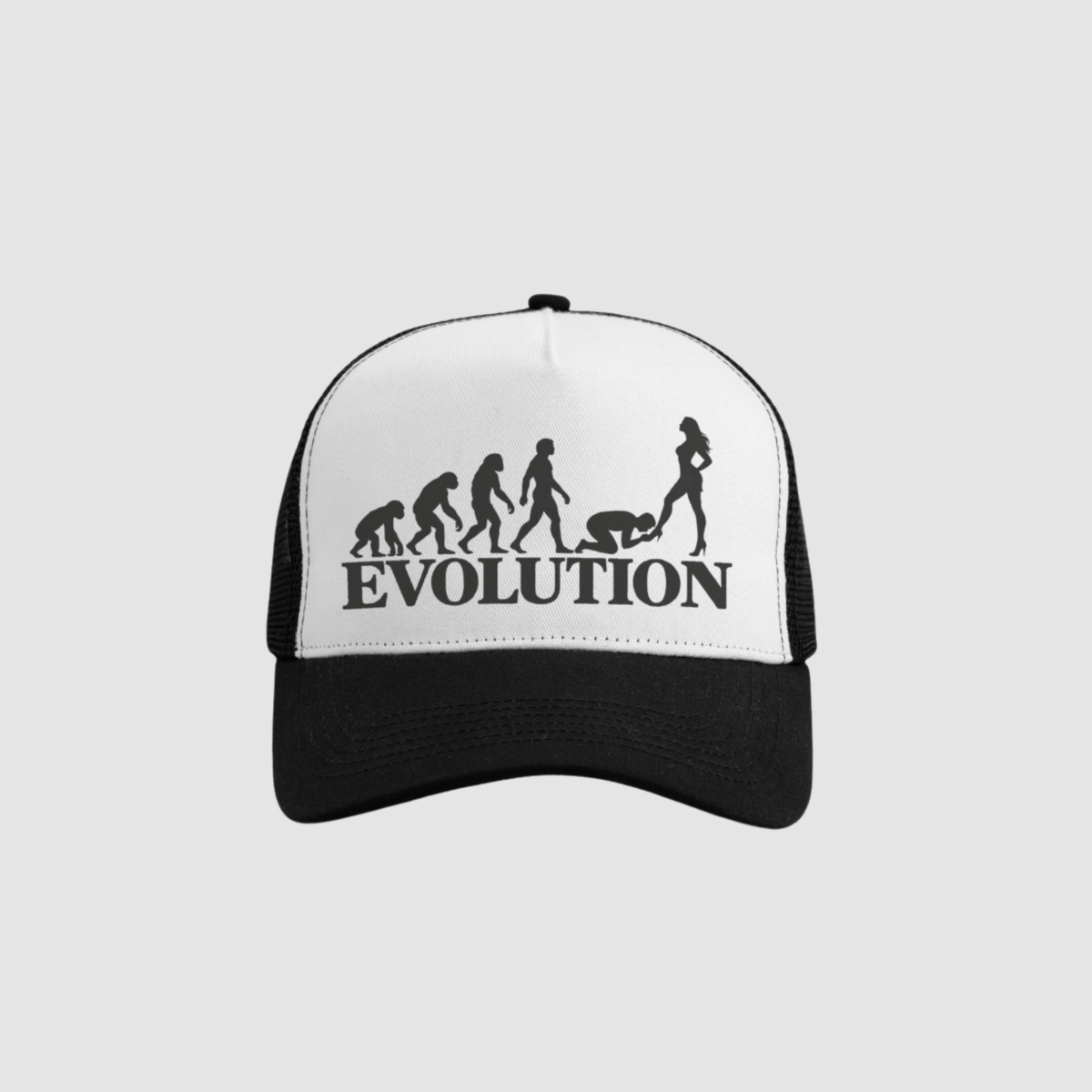 Evolution Never Stops Cap – Detailansicht Print | CDR