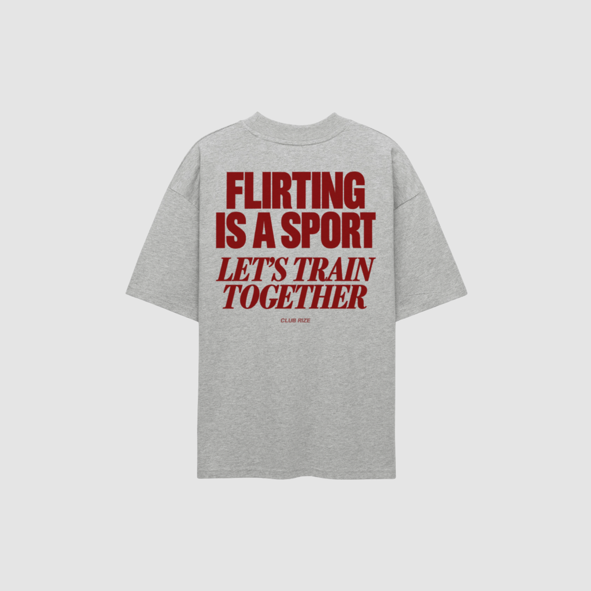 Flirting Is A Sport T-Shirt von CDR – Nahaufnahme