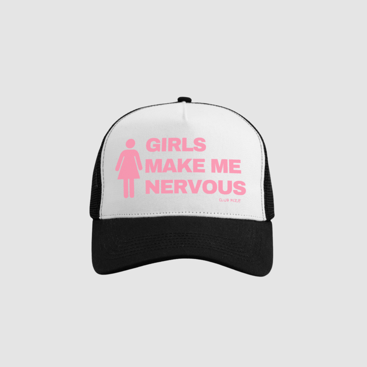 Girls Make Me Nervous Cap – Detailansicht Print | CDR