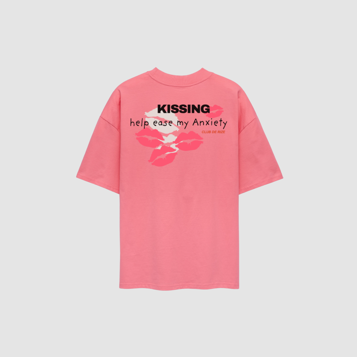 Kissing Helps Ease My Anxiety T-Shirt – Detailansicht Print | CDR