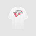 Kissing Helps Ease My Anxiety T-Shirt – Rückenansicht mit Print | CDR