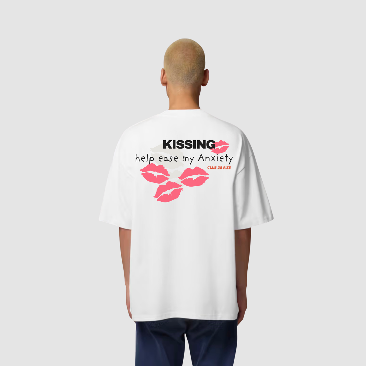 Kissing Helps Ease My Anxiety T-Shirt – Frontansicht | CDR