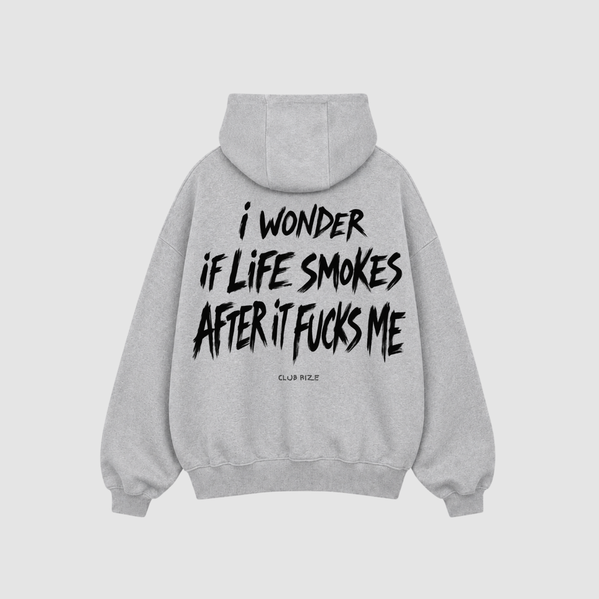 Life Smokes Hoodie von CDR – Nahaufnahme