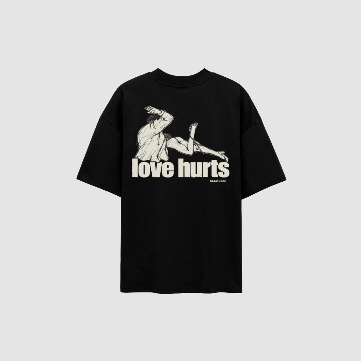 Love Hurts T-Shirt – Rückenansicht mit Print | CDR