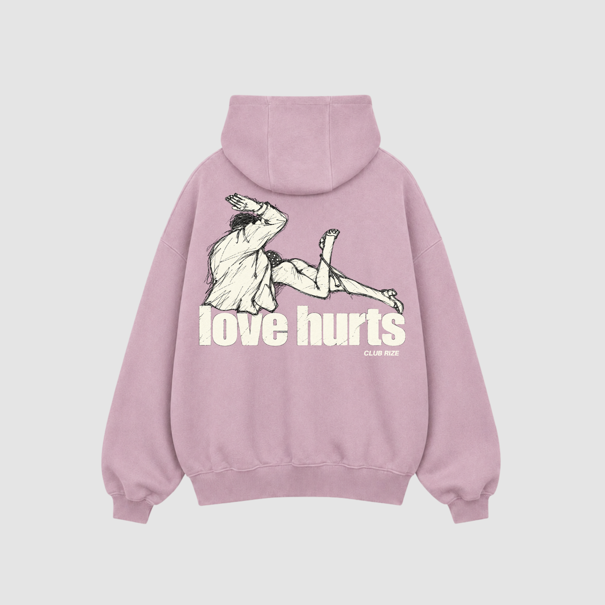 Love Hurts Hoodie – Detailansicht Print | CDR