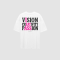 Vision. Creativity. Passion. T-Shirt – Rückenansicht mit Print | CDR