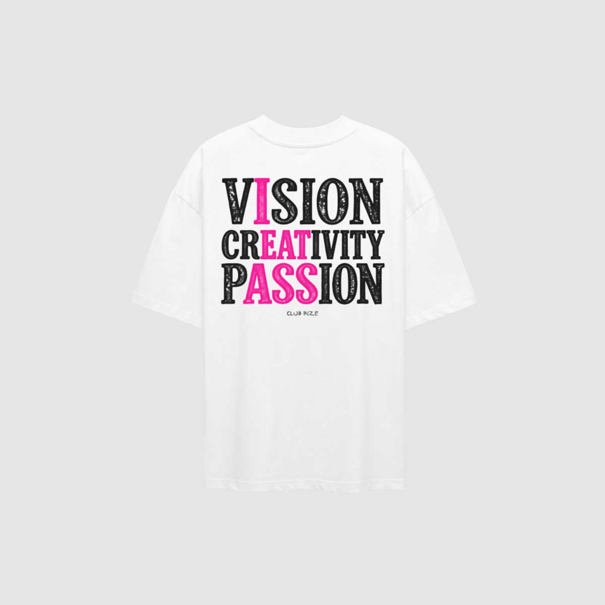 Vision. Creativity. Passion. T-Shirt – Rückenansicht mit Print | CDR
