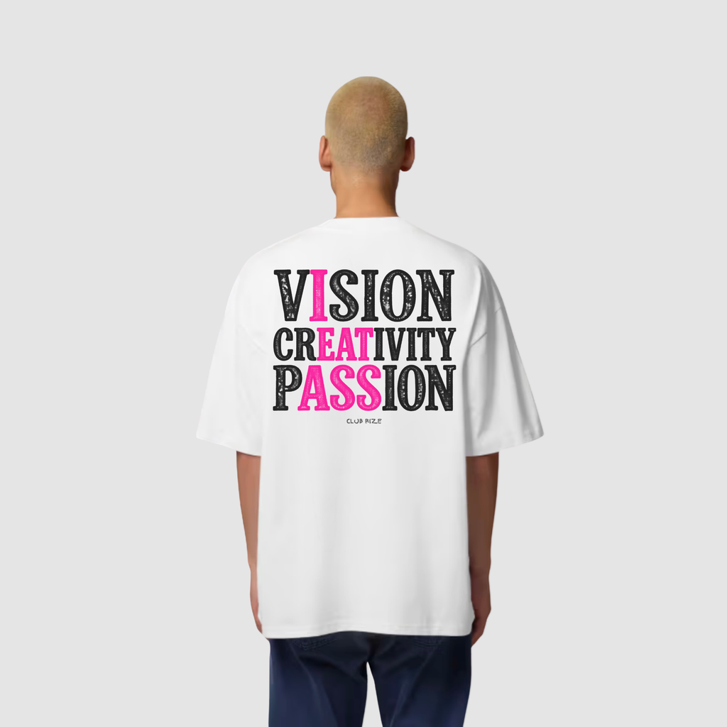 Vision. Creativity. Passion. T-Shirt – Frontansicht | CDR