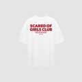 Scared of Girls Club T-Shirt – Rückenansicht mit Print | CDR