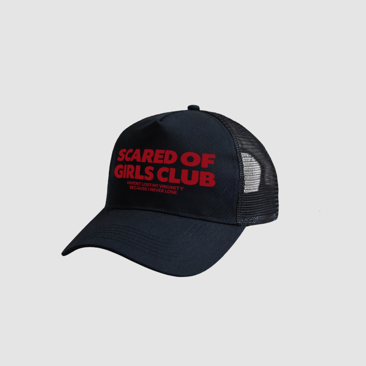 Scared Of Girls Club Cap von CDR – Nahaufnahme