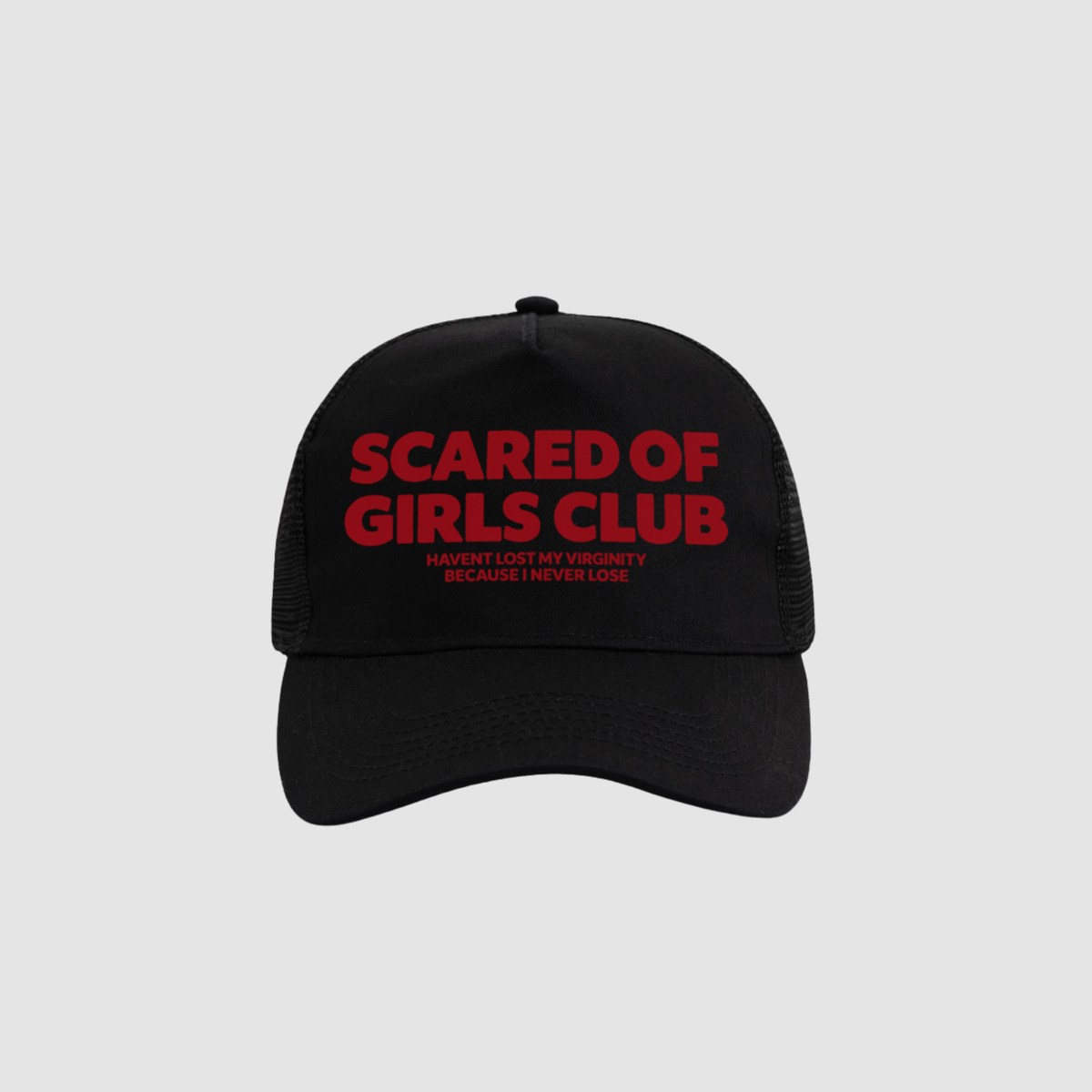 Scared of Girls Club Cap – Detailansicht Print | CDR