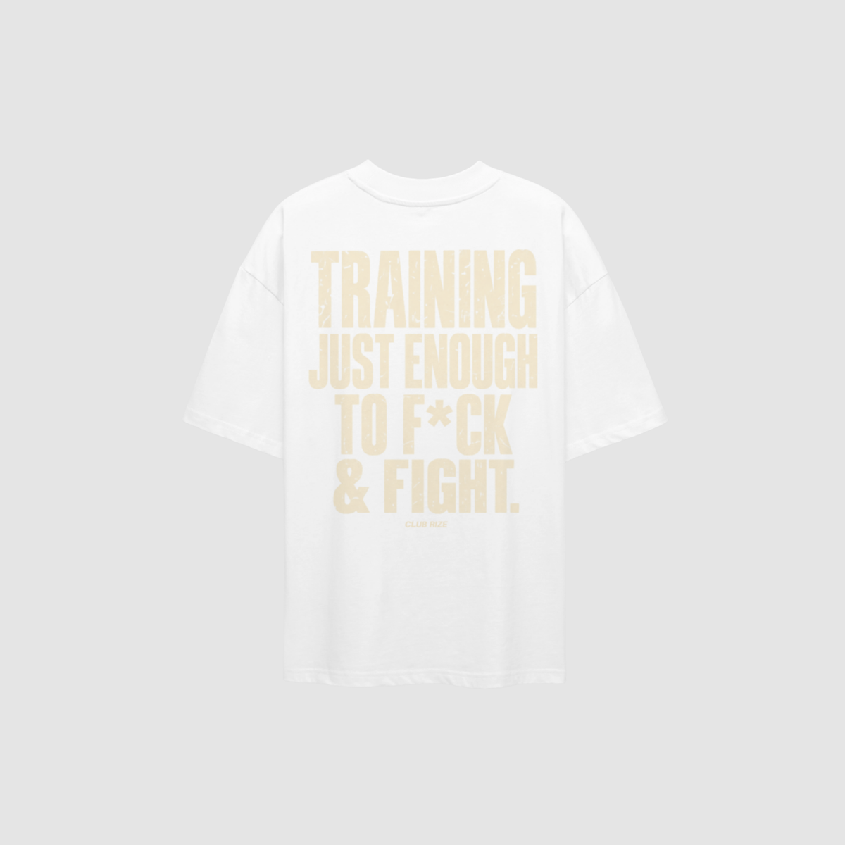 Training Just Enough to F*ck & Fight T-Shirt – Detailansicht Print | CDR